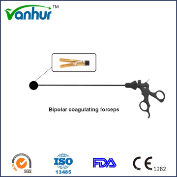 Instruments de laparoscopie Gold Atraumatic Bipolar Coagulating Forceps